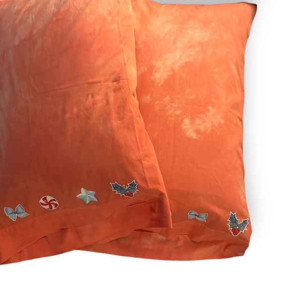 Eco Dyed Set of 2 Pillow Cases “winter wonderland” OOAK NWT - Picture 5 of 7